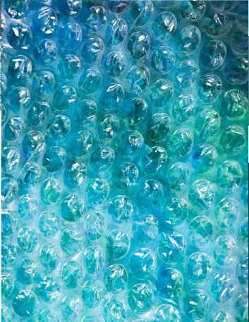 Close-up of colorful bubble wrap texture background